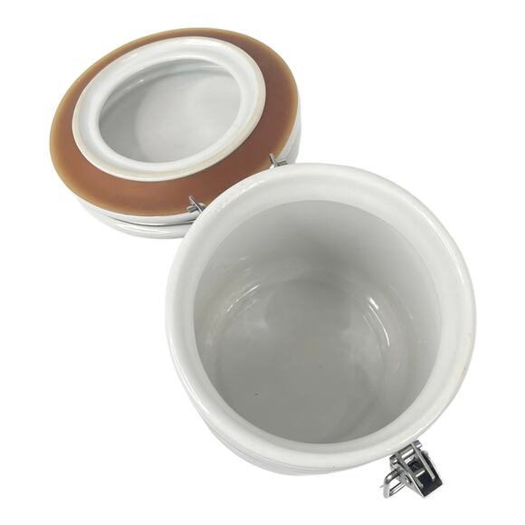 VTG Flights of Angels CANISTER Coffee Sugar Flour Popcorn Seal Cherubs Italy Art - Picture 6 of 7